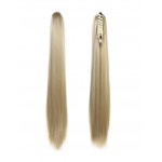 Extensie de par coada dreapta cu cleste 70 cm Blond Mediu Ash Mixt 203318TT88